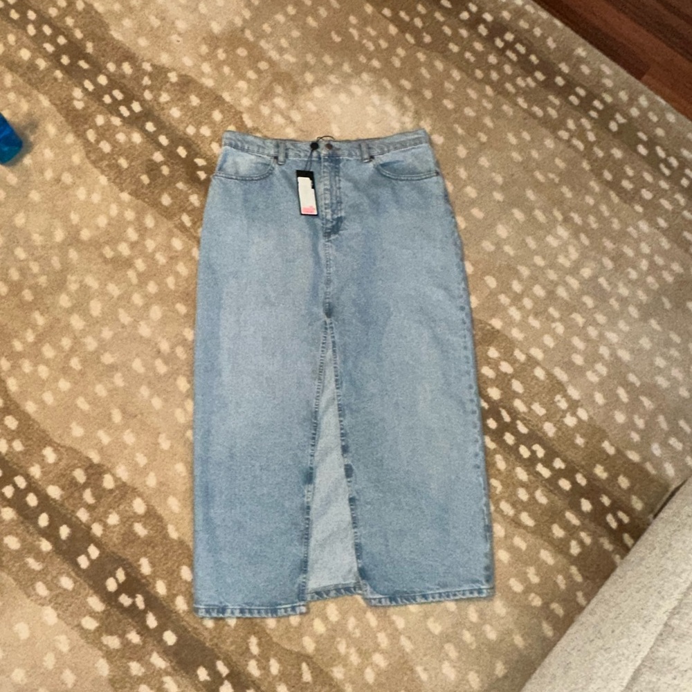 Gianni Bini Denim Maxi Skirt